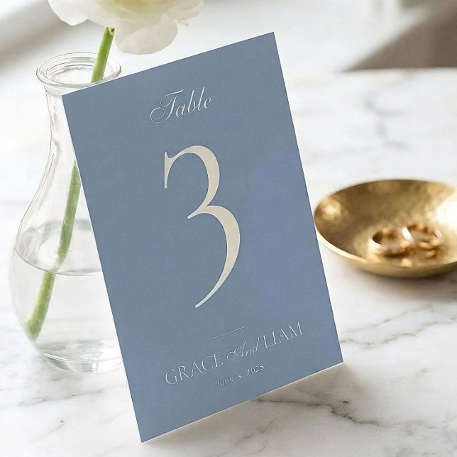 Modern Border Elegance Wedding Table Numbers (Creator Uploaded)