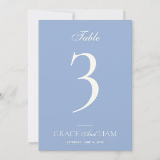 Modern Border Elegance Wedding Table Numbers