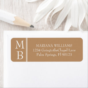 Modern Border Minimalist Tan Beige