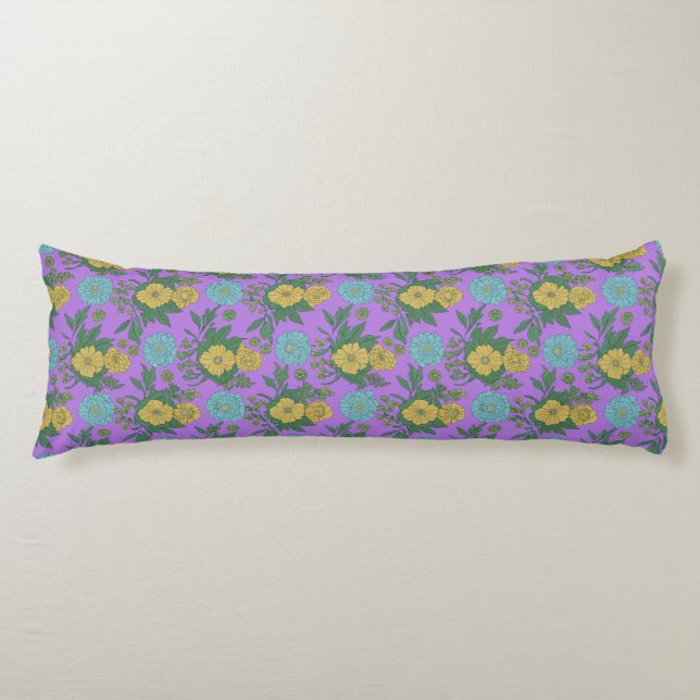 Modern Botanical Bedroom Decor" Body Cushion (Front)