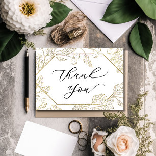 Modern Botanical Business Thank You Card