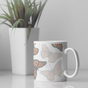 Modern Botanical Butterflies Coffee Mug