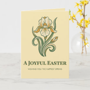Modern Botanical Easter Blessings Card