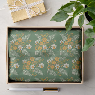 Modern Botanical Easter Blessings Tissue Paper