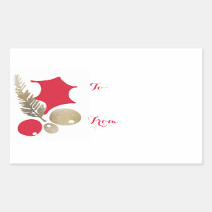 Modern Botanical Elegance Gift Tag Sticker