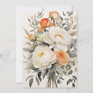 Modern Botanical Elegant  Wedding Invitation