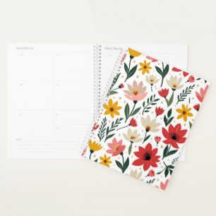 Modern Botanical Floral Colourful Summer Garden Planner