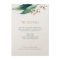 Modern botanical greenery rustic details card