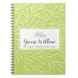 Modern Botanical Leaf Branches Greenery Minimalist Notebook