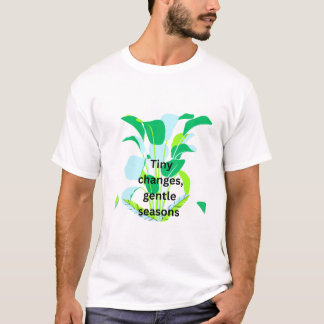 Modern Botanical Leaf T-Shirt