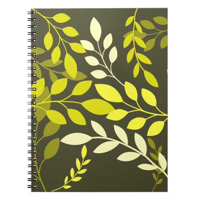 Modern Botanical Leaves Notebook (Front)