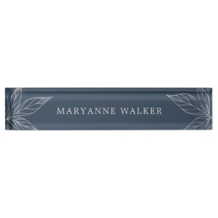 Modern Botanical ⎥ Personalised Desk Nameplate