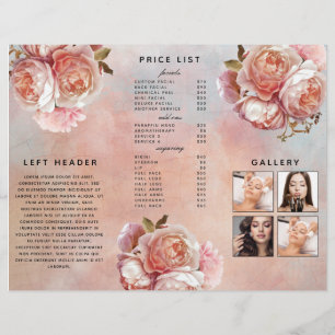 Modern Botanical Pink Rose Peony plus Photos