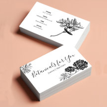 Modern Botanical Script and Drawn Flowers UK/Euro