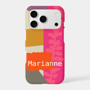 Modern Botanical Silhouette Artistic Colour Block