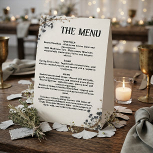 Modern Botanical Wedding Menu ,Wedding Menu