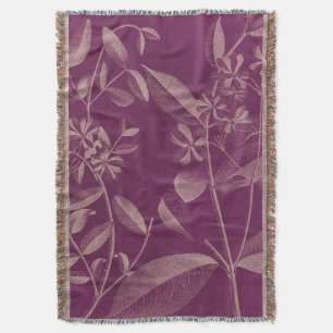 Modern Botany III Throw Blanket