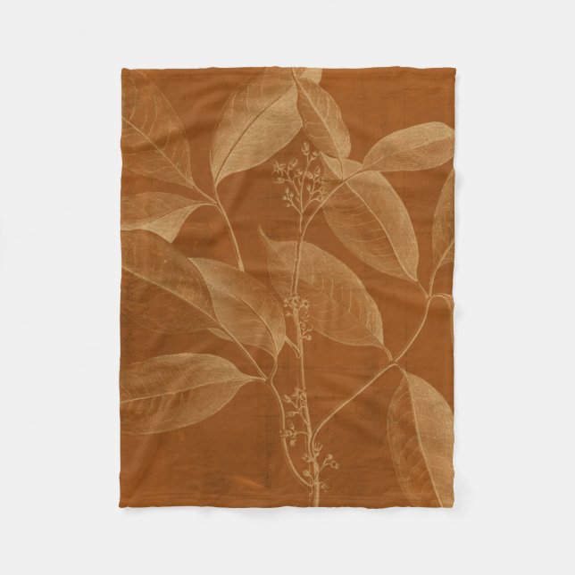 Modern Botany VI Fleece Blanket (Front)