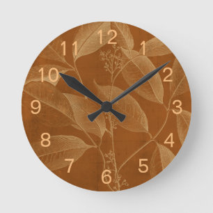 Modern Botany VI Round Clock