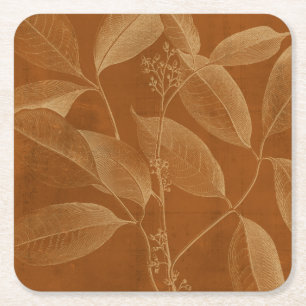 Modern Botany VI Square Paper Coaster
