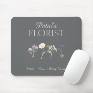 Modern Boutique Florist Business Branding Office Mouse Mat