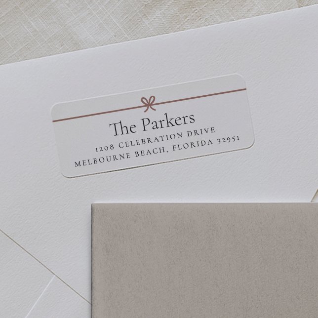 Modern Bow | Simple Minimal Return Address (Creator Uploaded)