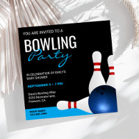 Modern Bowling Baby Shower