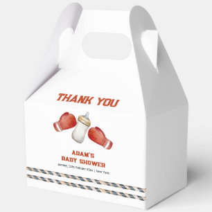 Modern Boxing Little Champion Baby Shower  Favour Box