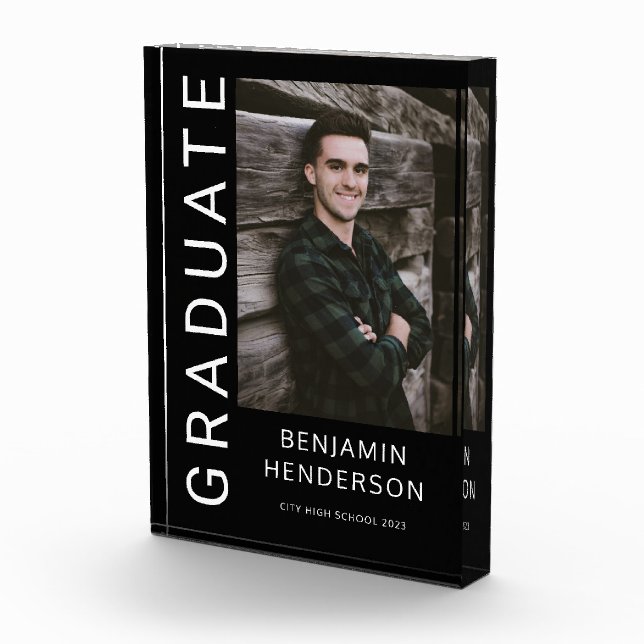 Modern Boy 2023 Graduation  Photo Block (Right)