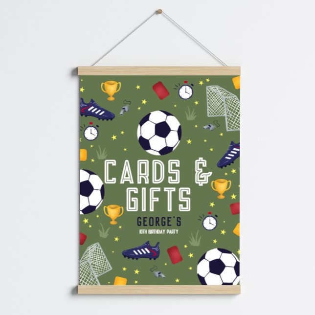Modern Boys Soccer ball Cards & Gifts Poster (Creator Uploaded)