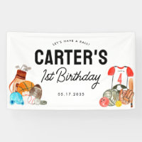 Modern Boys Sports Balls All Star Kids Birthday