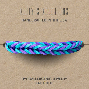 Modern Bracelet Display rustic Kraft Paper Square Business Card