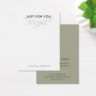 Modern Branch Earthy Necklace Display Card