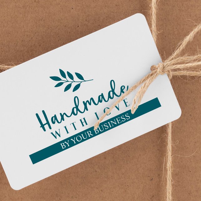 Modern Branches Handmade with Love Quote Rubber Stamp (Creator Uploaded)