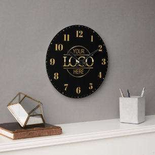 Modern Branded Company Business Logo Promotional Large Clock