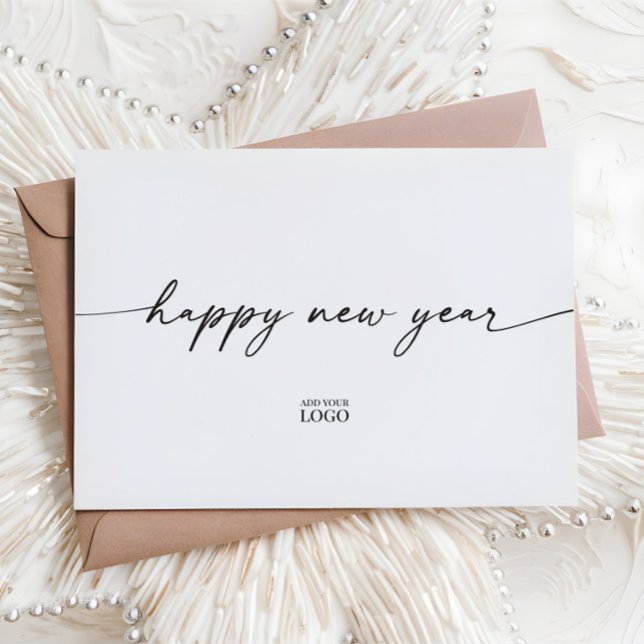 Modern Branded Happy New Year Card (Creator Uploaded)