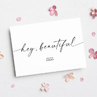Modern Branded Hey Beautiful Thank You