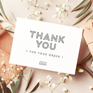 Modern Branded Thank You Card