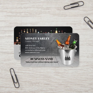 Modern Brewer business   Beer Supplier Business Card