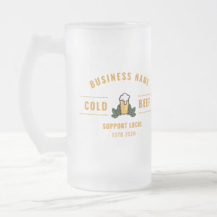 Modern Brewer business   Beer Supplier Frosted Glass Beer Mug