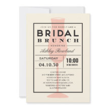Modern Bridal Brunch Invitations