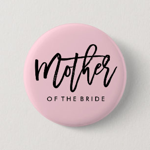 Modern Bridal Party Mother of the Bride 6 Cm Round Badge