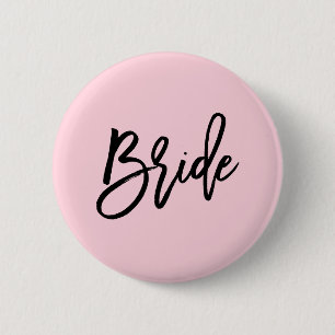 Modern Bridal Party Wedding 6 Cm Round Badge