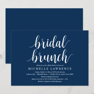 Modern Bridal Shower Brunch Celebration Invitation