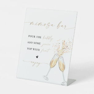 Modern Bridal Shower Mimosa Bar Sign