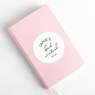 Modern Bride/Bridal Bachelorette Party Classic Round Sticker