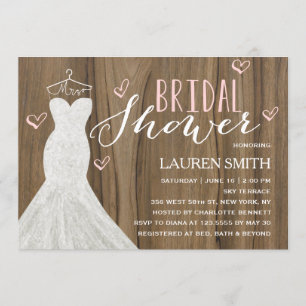 Modern Bride Bridal Shower Invitation