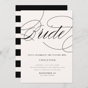 Modern Bride Future Mrs. Bridal Shower Invitation