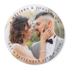 Modern Bride Groom Simple Photo Wedding