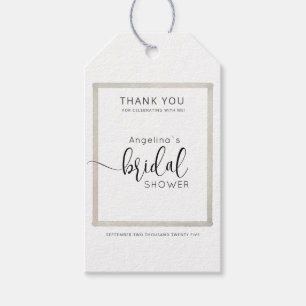 Modern Bride Shower Gift Tags